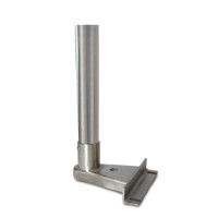 Stainless steel column 300 mm with stainless steel fixation base