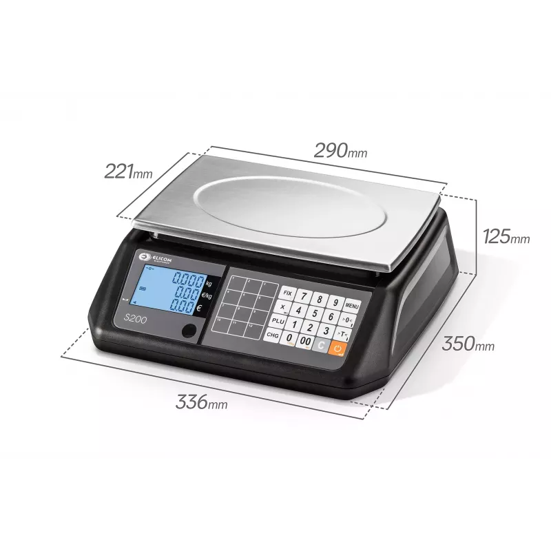 Balance poids-prix pour commerce ELICOM S300FM | Balance Express