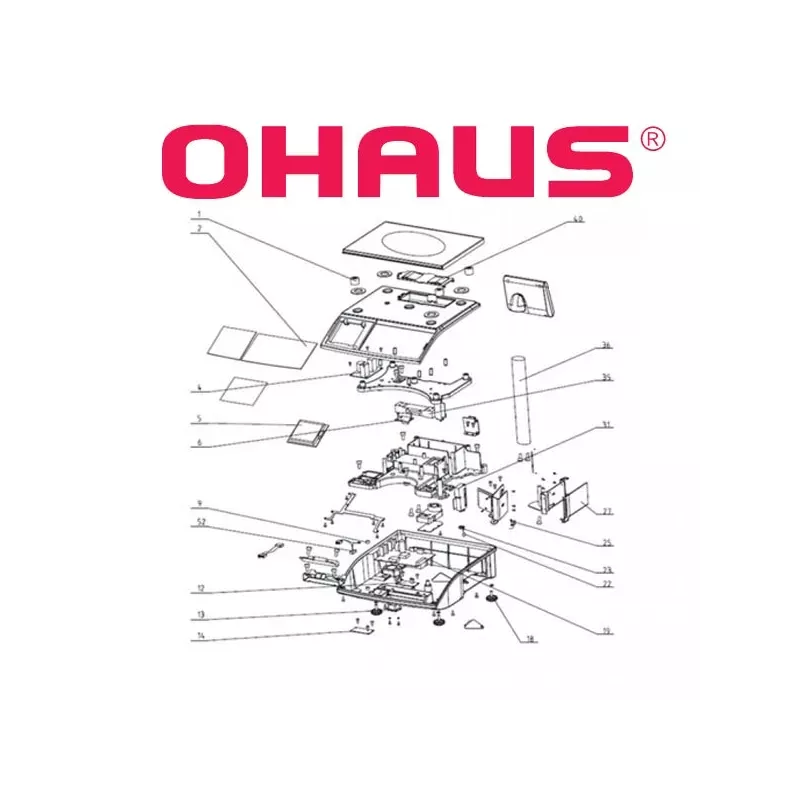 Pièces détachées OHAUS RS - Vue Eclatée
