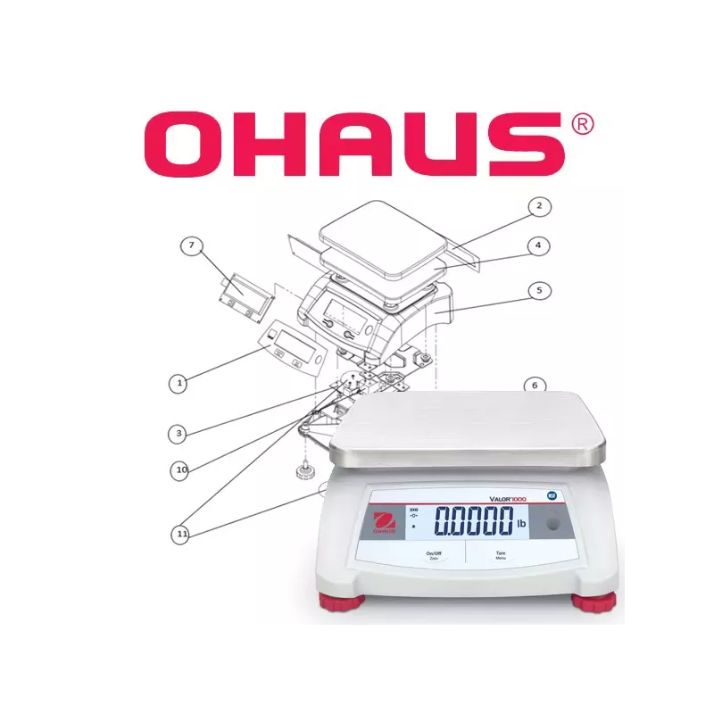 Pièces détachées balance agroalimentaire OHAUS VALOR™ 1000 | Balance Express