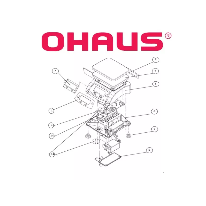 Pièces détachées balance agroalimentaire OHAUS VALOR™ 1000 | Balance Express