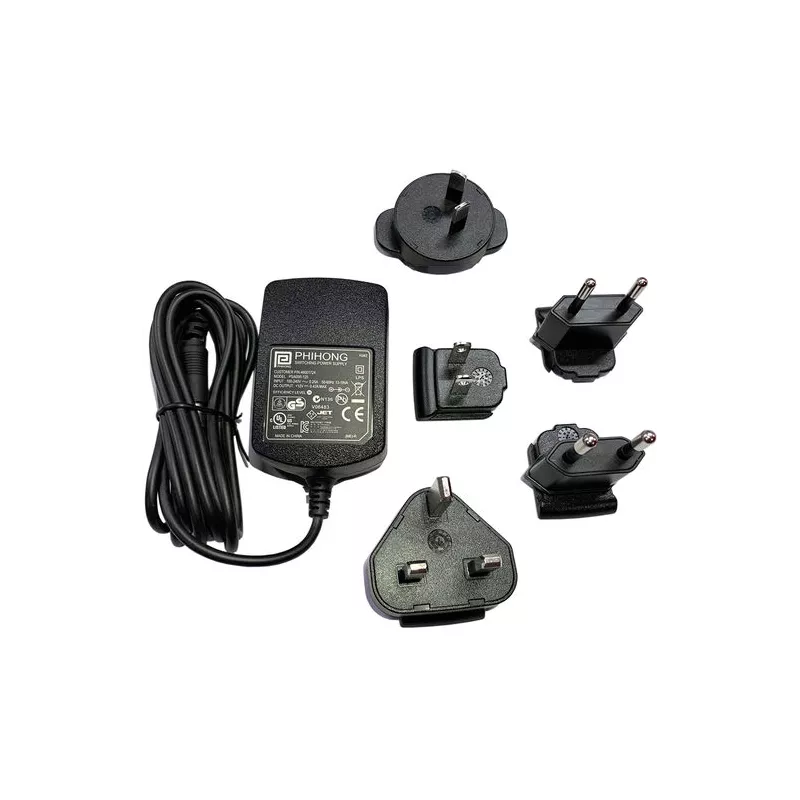 Adaptateur universel, 100-240V, 12V, 0.5A, embout droit EU-US-AU-UK-KR | Balance Express