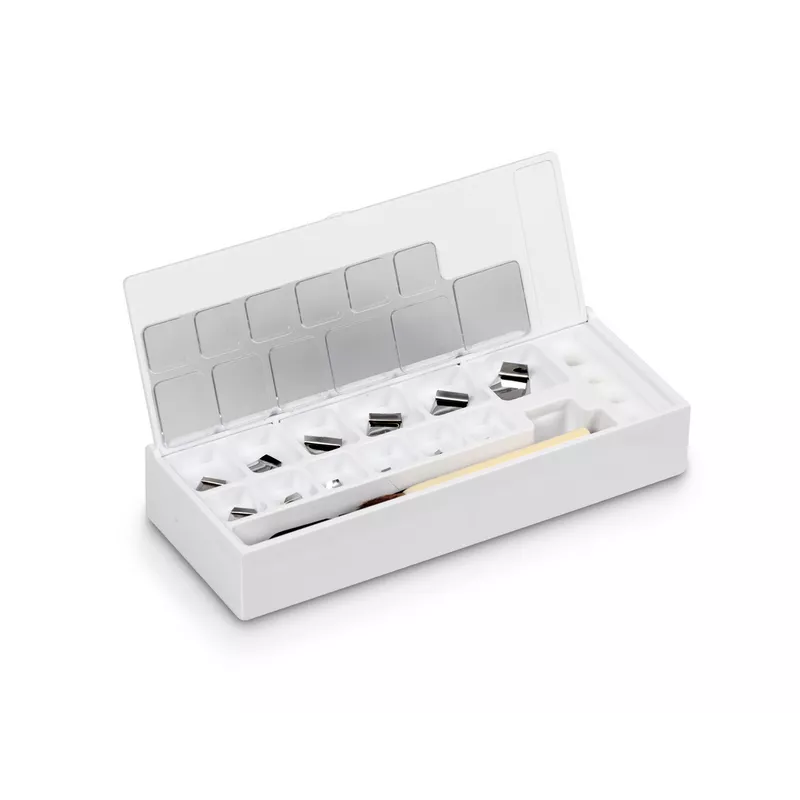 OIML E2 (318-22) Jeux de poids milligrammes, , plaquette, inox poli | Balance Express