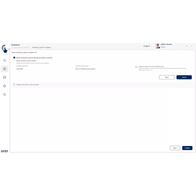 Balance d‘inventaire KERN CKE-Inventory | Balance Express
