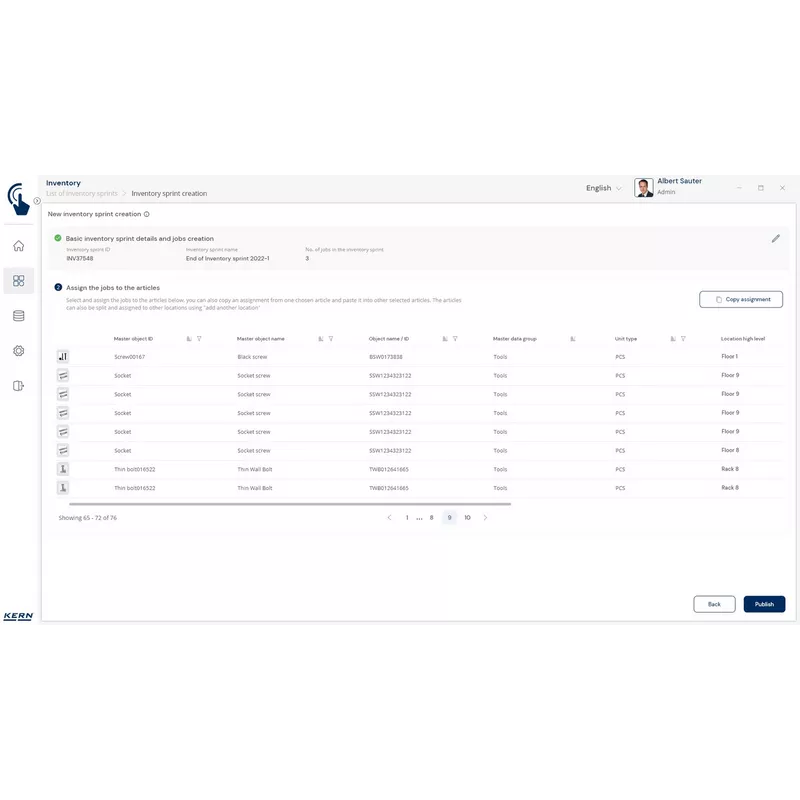 Balance d‘inventaire KERN CKE-Inventory | Balance Express