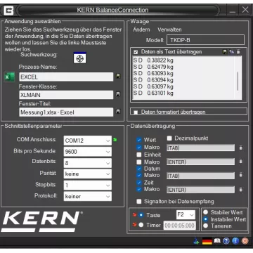 Logiciel Balance Connection KERN SCD-4.0 | Balance Express