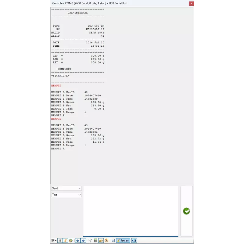 Logiciel Balance Connection KERN SCD-4.0 | Balance Express