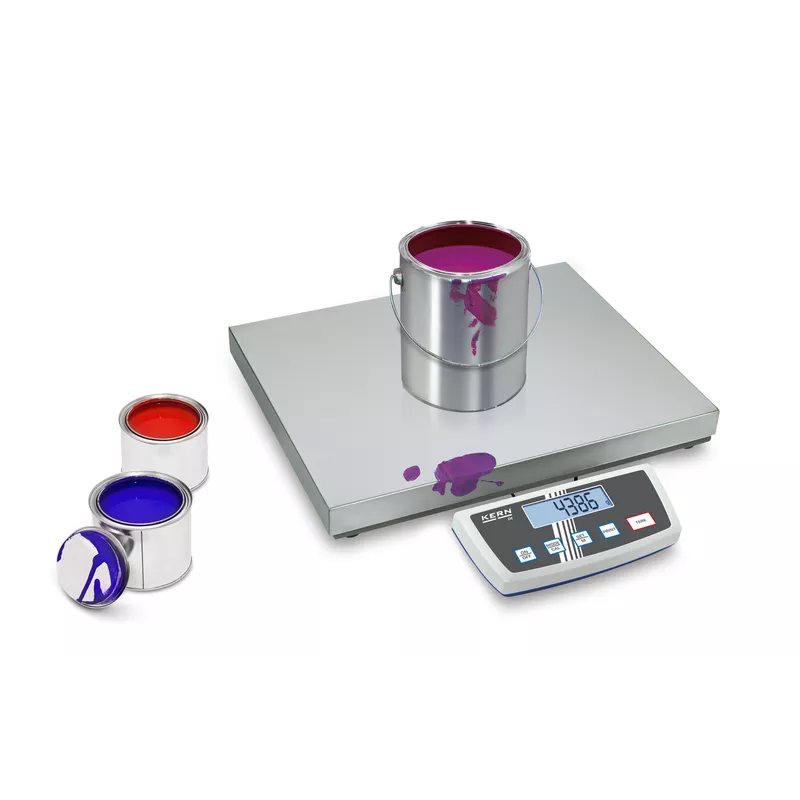 Balance plate-forme en acier inoxydable KERN DE-D pour industrie, colis | Balance Express