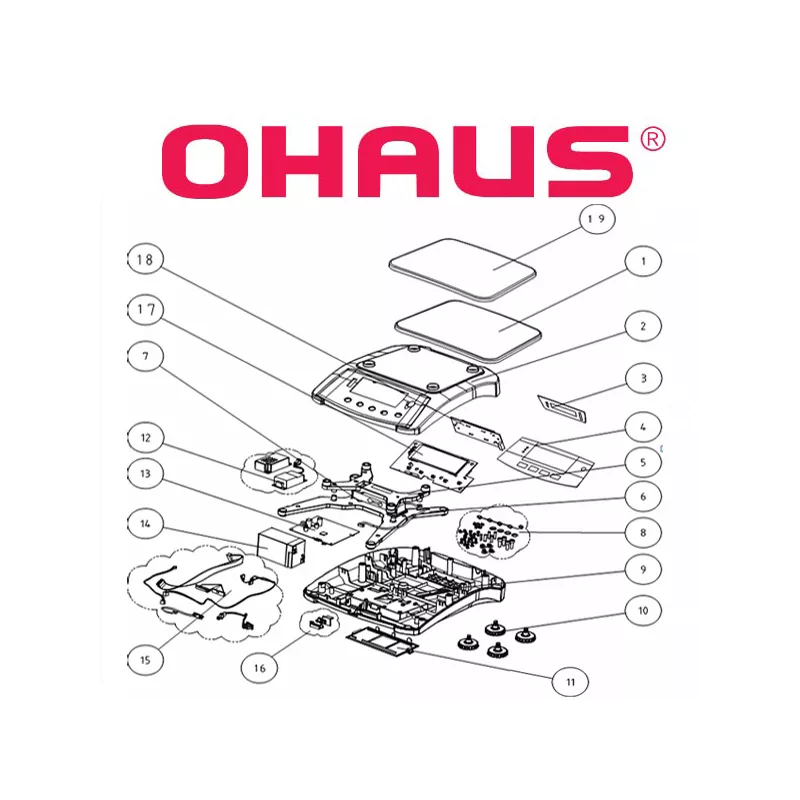 Pièces détachées balance alimentaire OHAUS VALOR™ 7000 | Balance Express