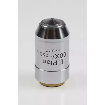 Objectif plan E corrigé à l'infini 100x /1,25, (0,19 mm) - OBB-A1158 | Balance Express