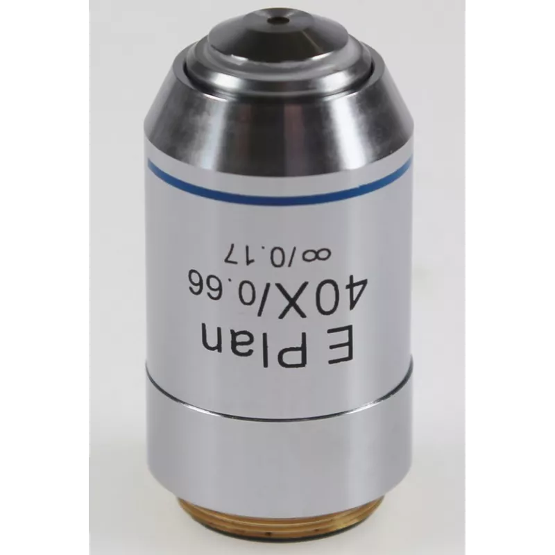 Objectif plan E corrigé à l'infini 40x / 0,65, (0,58 mm) - OBB-A1160 | Balance Express