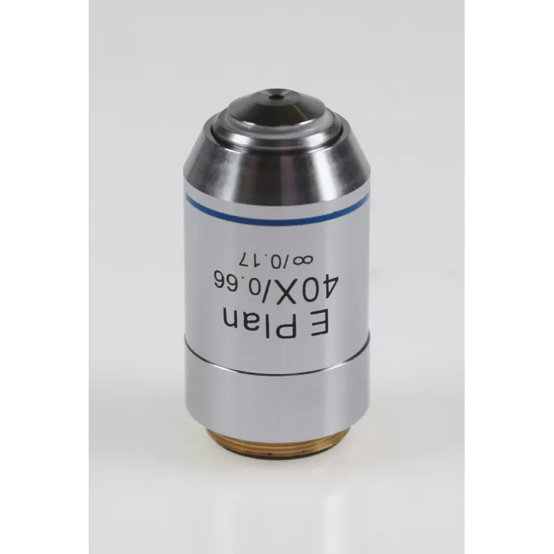 Objectif plan E corrigé à l'infini 40x / 0,65, (0,58 mm) - OBB-A1160 | Balance Express