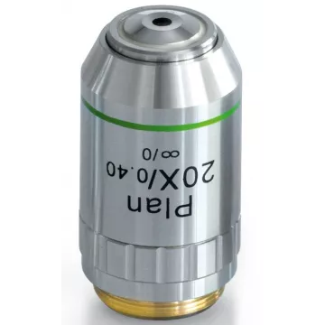 Objectif planachromatique corrigé a l‘infini 20x / 0,4, (8,35 mm) - OBB-A1252 | Balance Express