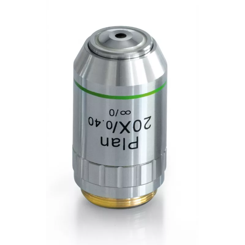 Objectif planachromatique corrigé a l‘infini 20x / 0,4, (8,35 mm) - OBB-A1252 | Balance Express