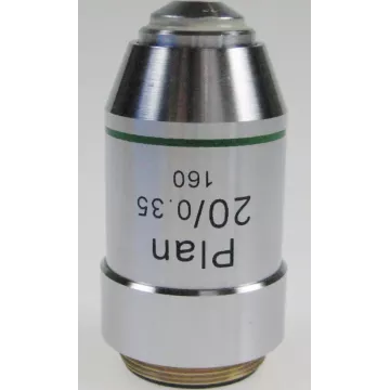 Objectif planachromatique 20x / 0,35, (1,6 mm) - OBB-A1253 | Balance Express