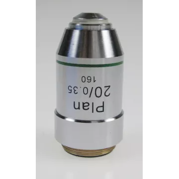 Objectif planachromatique 20x / 0,35, (1,6 mm) - OBB-A1253 | Balance Express