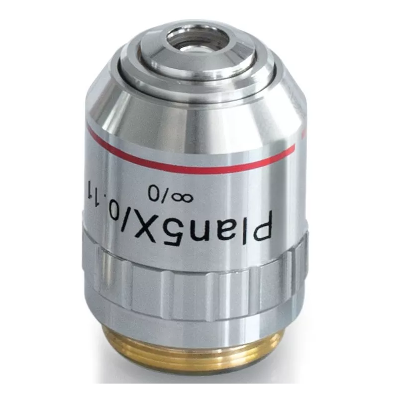 Objectif planachromatique corrigé a l‘infini 5x / 0,1, (12,1 mm) - OBB-A1268 | Balance Express