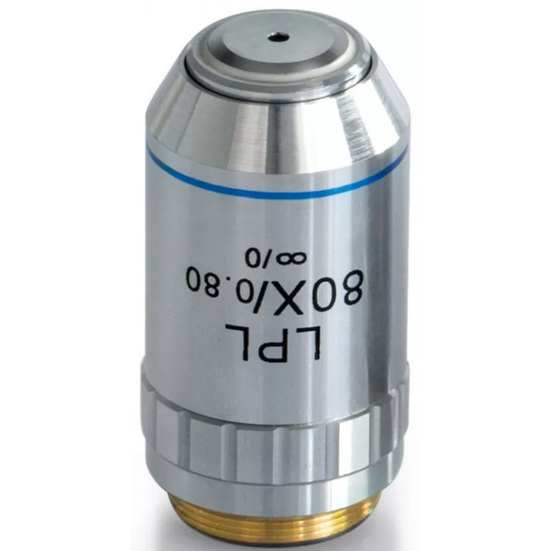 Objectif planachromatique corrigé a l‘infini 80x / 0,8, (0,85 mm) - OBB-A1271 | Balance Express