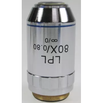 Objectif plan corrigé à l'infini 80x /0,8 (0,85 mm) - OBB-A1297 | Balance Express