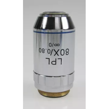 Objectif plan corrigé à l'infini 80x /0,8 (0,85 mm) - OBB-A1297 | Balance Express