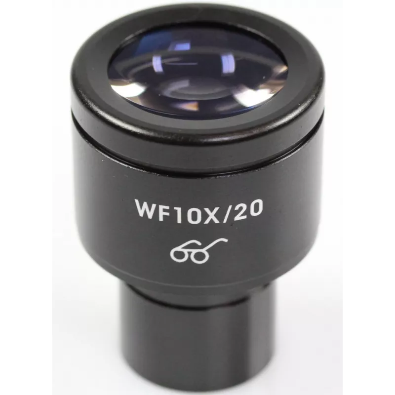Oculaire de microscope (Ø 23.2 mm): HWF 10× / Ø 20 mm - OBB-A1448 | Balance Express