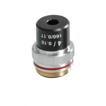 Objectif achromatique 4x / 0,1, (18 mm) - OBB-A1476 | Balance Express