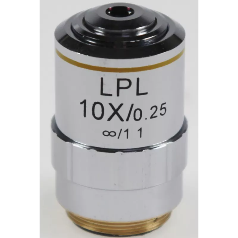 Objectif planachromatique corrigé à l'infini, 10x / 0,25, (8,3 mm) - OBB-A1494 | Balance Express