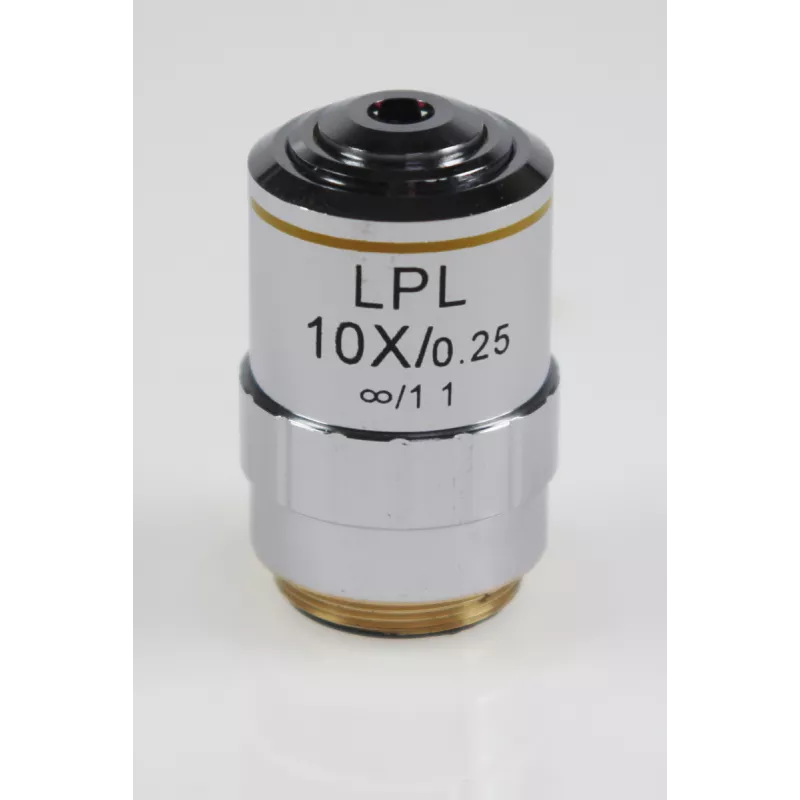 Objectif planachromatique corrigé à l'infini, 10x / 0,25, (8,3 mm) - OBB-A1494 | Balance Express