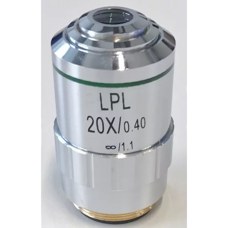 Objectif planachromatique corrigé à l'infini, 20x / 0,4, (7,2 mm) - OBB-A1495 | Balance Express