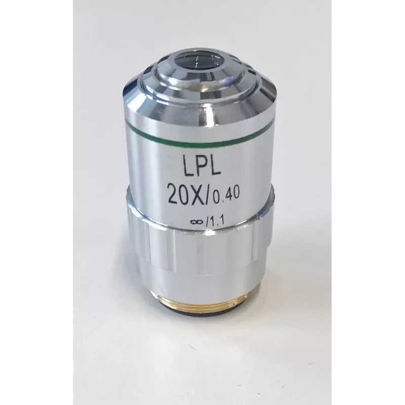Objectif planachromatique corrigé à l'infini, 20x / 0,4, (7,2 mm) - OBB-A1495 | Balance Express
