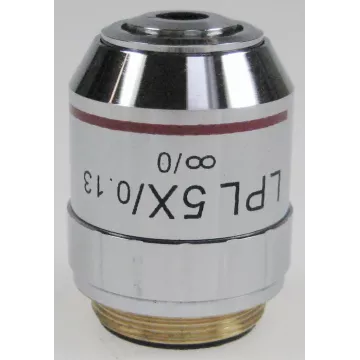 Objectif planachromatique corrigé à l'infini, 5x /0,15 (24,23 mm) - OBB-A1525 | Balance Express