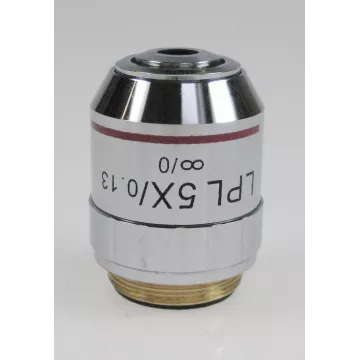 Objectif planachromatique corrigé à l'infini, 5x /0,15 (24,23 mm) - OBB-A1525 | Balance Express