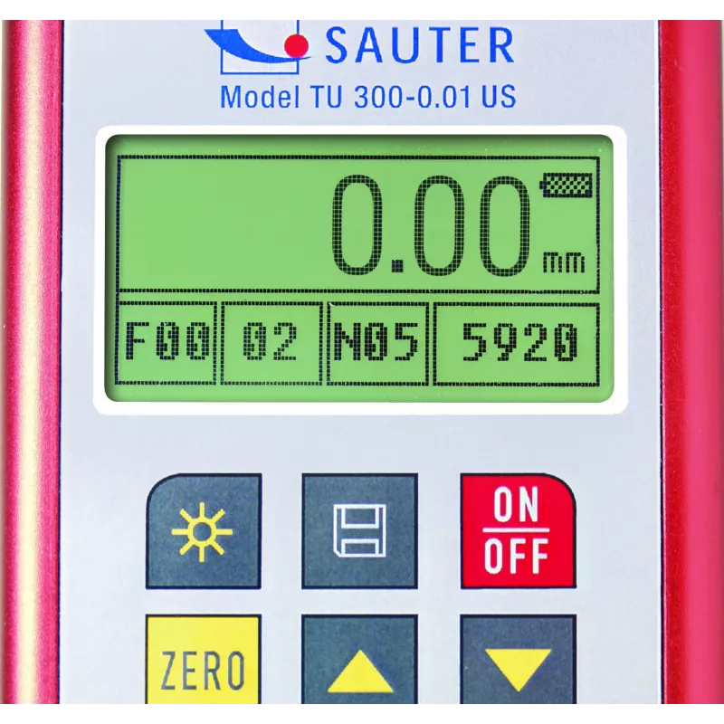 Mesureur d'èpaisseur de matière digital par ultrason.  0.75 - 80 mm (7 MHz)