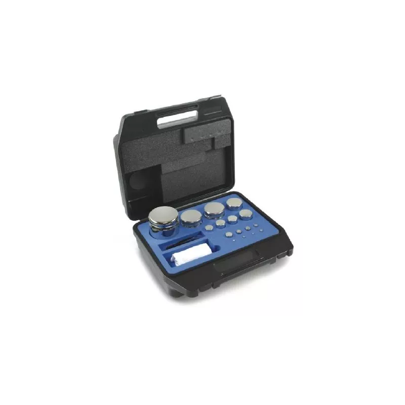 OIML E2 (312) Jeux de poids - forme cylindrique compacte, inox poli | Balance Express