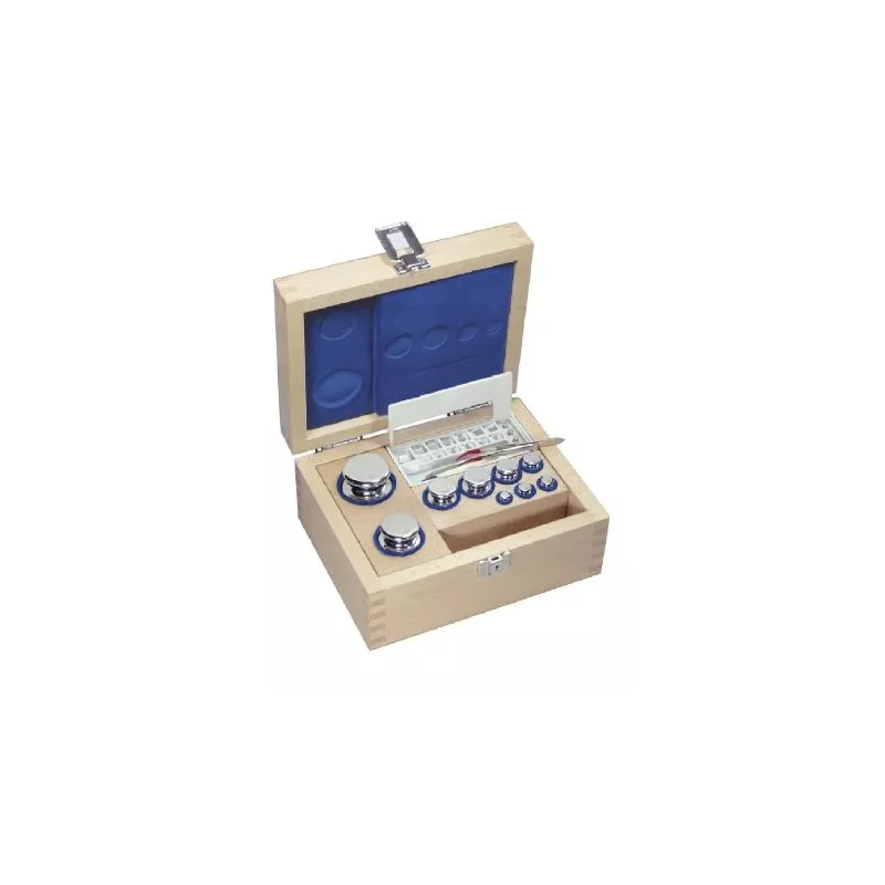 OIML E2 (313) Jeux de poids - forme bouton, inox poli | Balance Express