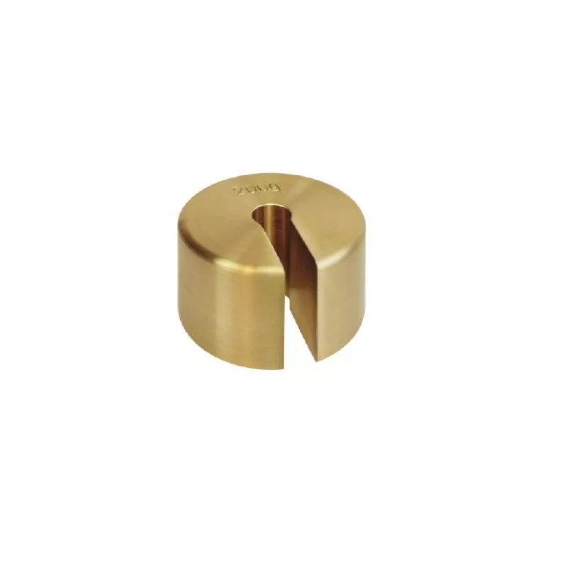 OIML M1 (347-4x5) Slotted weights - finely turned brass | Balance Express