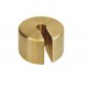 OIML M1 (347-4x5) Slotted weights - finely turned brass