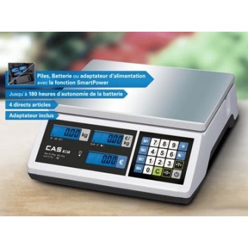 Retail Flat Plate Scale ideal for mobile and portable businesses - CAS ER JR
