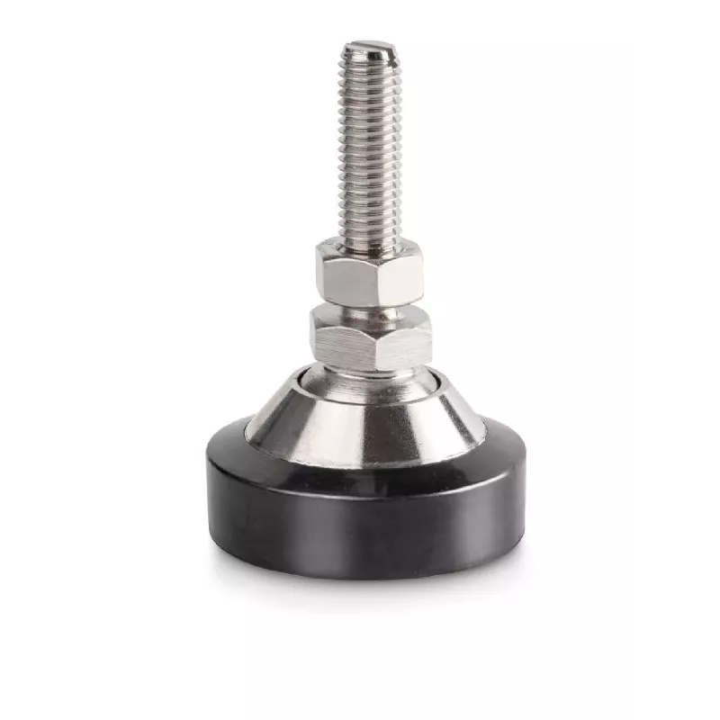 Adjustable foot, nickel-plated steel, for CT-P1/CT-P2 (≤ 2000 kg) - CE P2012
