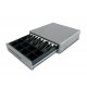 Compact cash drawer in stainless steel 410x420 mm - CDR-R41S