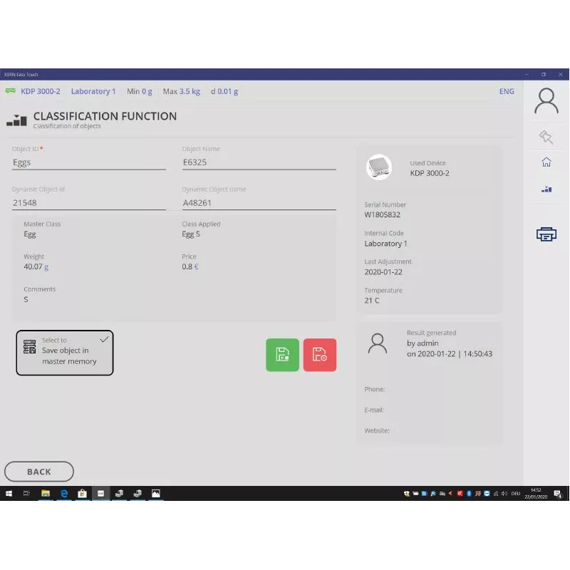 MODULE SET-06 ET Classify (optional module to SET-01) | Balance Express