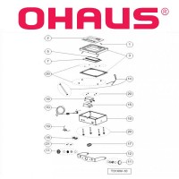 Pièces détachées OHAUS T31XW – Vue éclatée