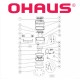 Pièces détachées OHAUS T32XW – Vue éclatée