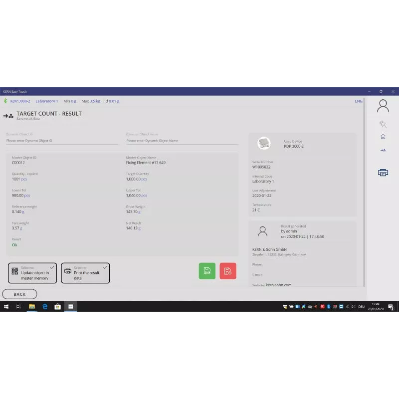 MODULE SET-33 ET Target-count (module optionnel au SET-01) | Balance Express