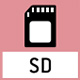 Carte SD Pour sauvegarde des données.
