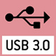 Appareil photo numérique USB 3.0 Pour transfert direct des images sur un PC.